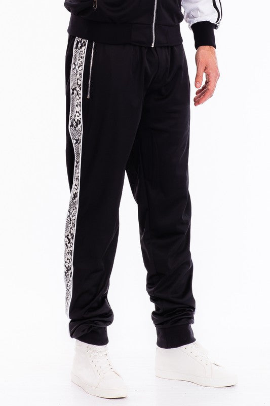 Weiv Mens Snake Side Tape Jogger Pants