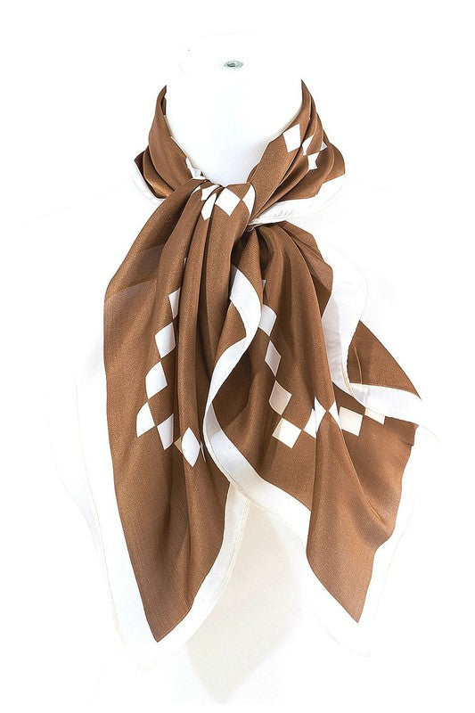 Square Point Real Silky Feel Square Scarf