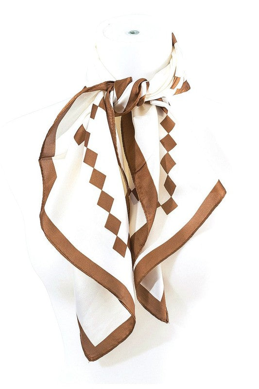 Square Point Real Silky Feel Square Scarf