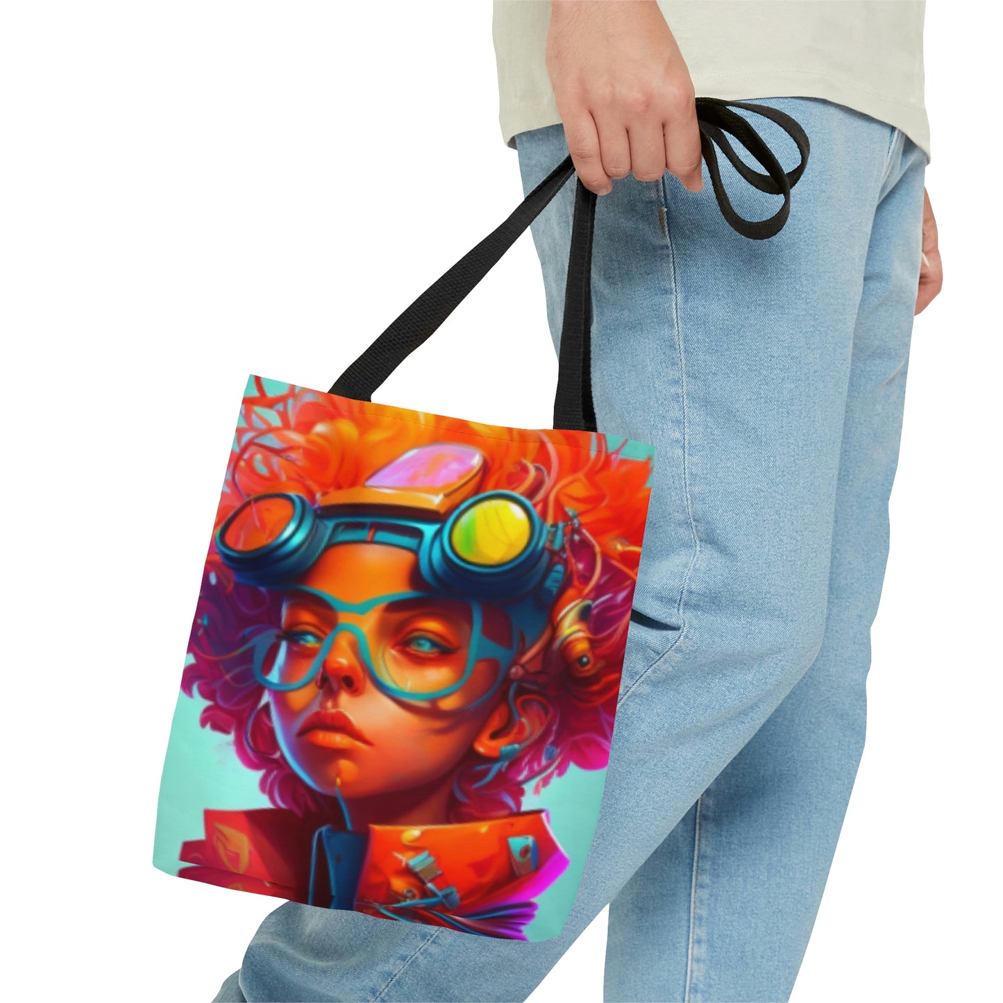 AOP Tote Bag- Futuristic Artist