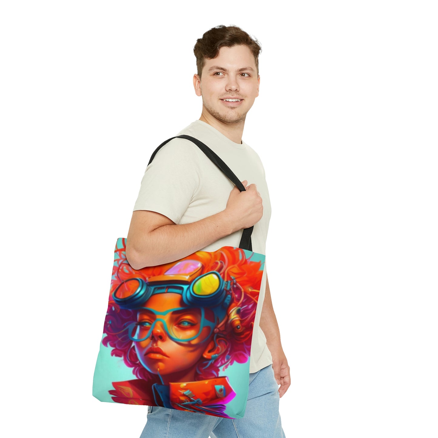 AOP Tote Bag- Futuristic Artist