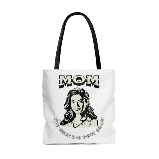 Mom World's Best Cook Tote Bag,  Tote Bag