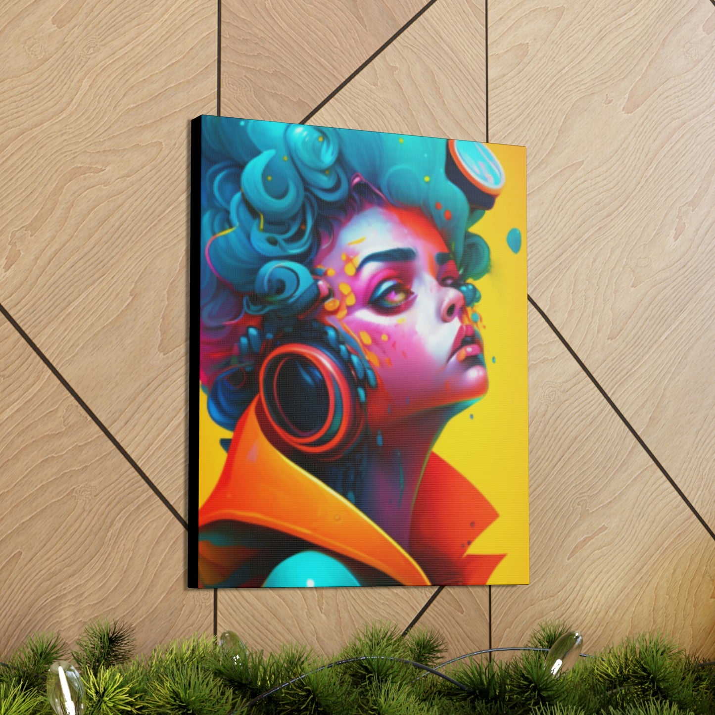 Painter Rocker Girl Canvas