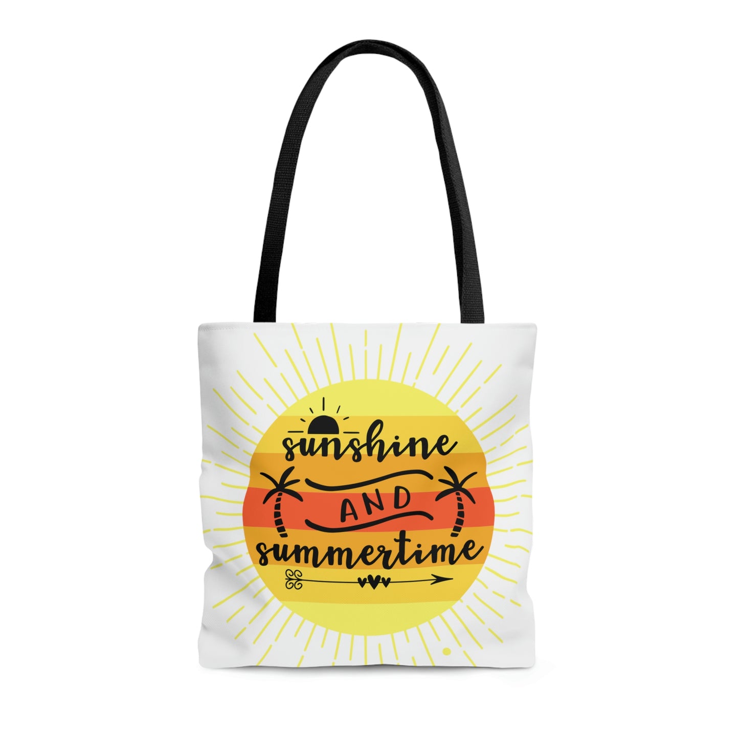 Sunshine and SummertimeTote Bag, High Quality, All-Over Print Tote Bag, Beach Bag