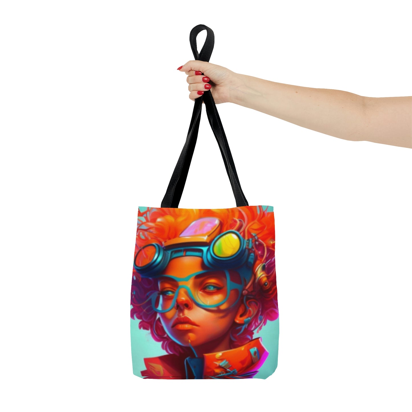 AOP Tote Bag- Futuristic Artist