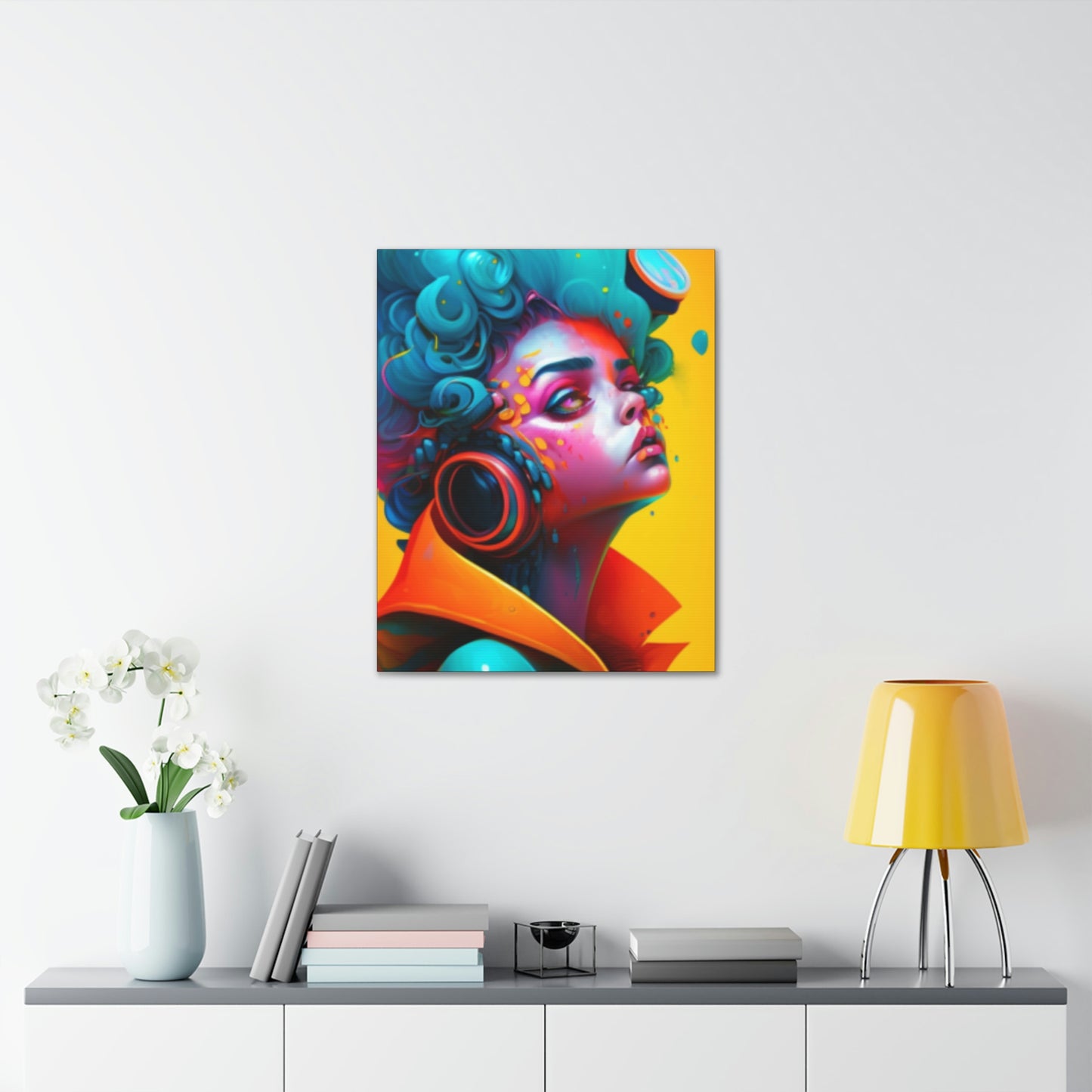 Painter Rocker Girl Canvas