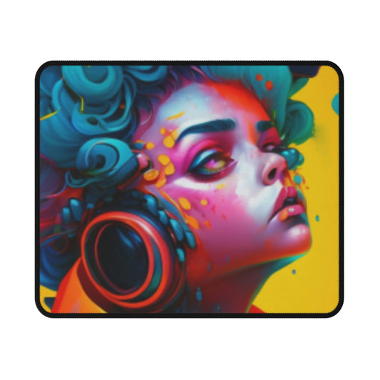 Non-Slip Mouse Pads- Painter Rocker Girl