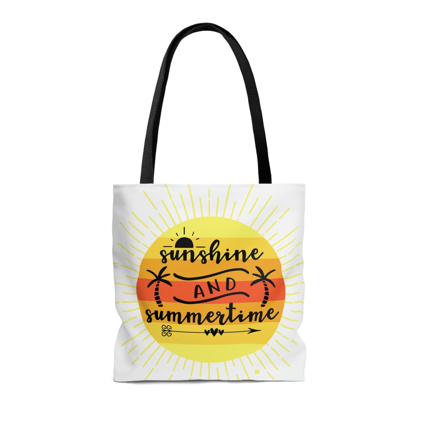 Sunshine and SummertimeTote Bag, High Quality, All-Over Print Tote Bag, Beach Bag