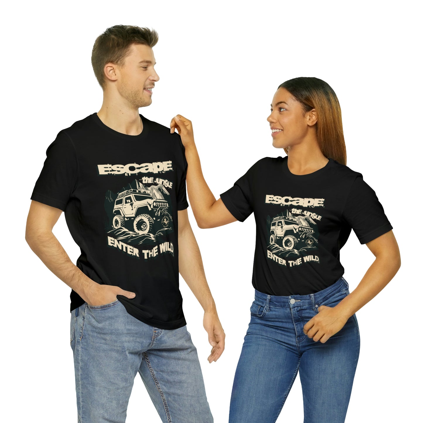 Unisex Softstyle T-Shirt Escape the Jungle Enter the Wild