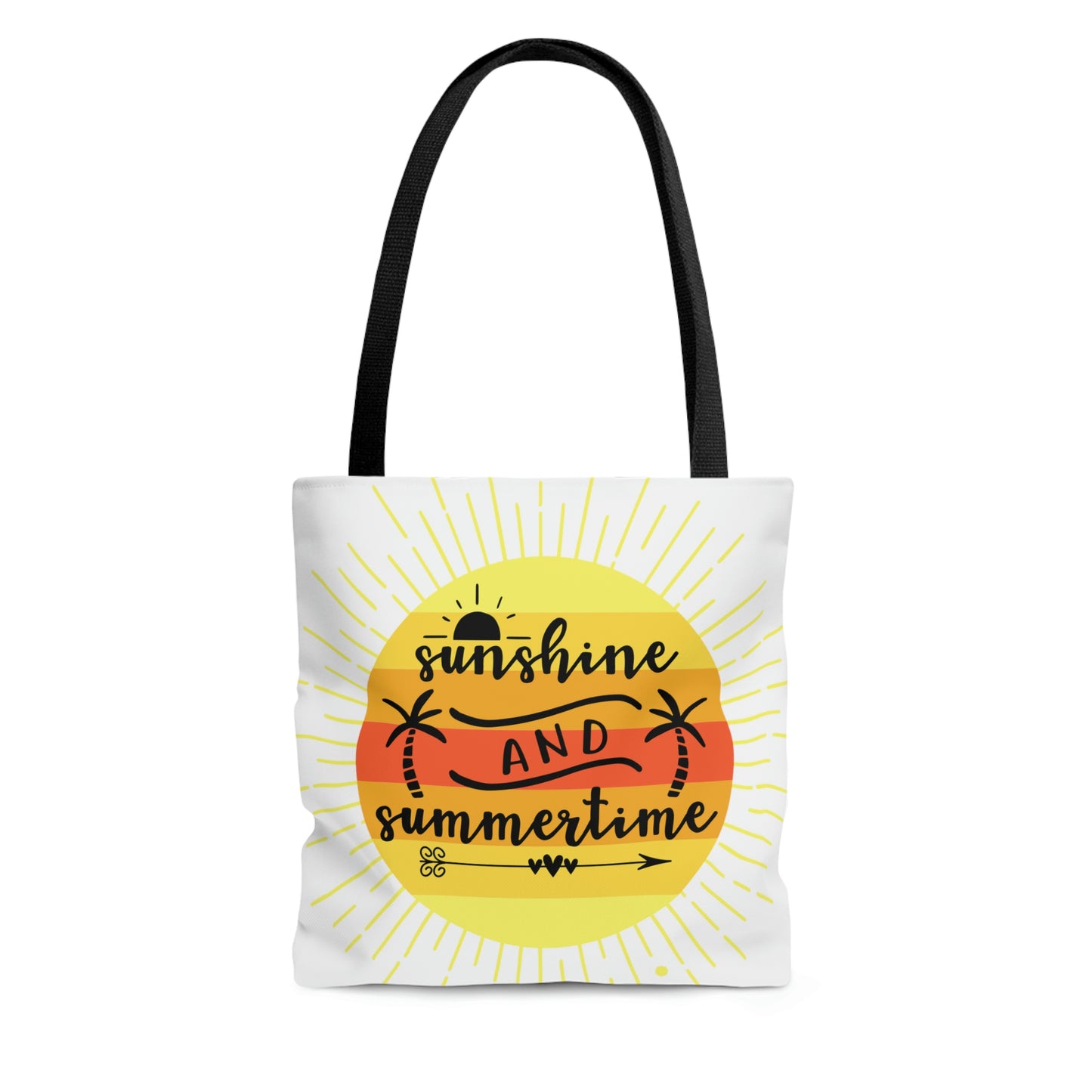 Sunshine and SummertimeTote Bag, High Quality, All-Over Print Tote Bag, Beach Bag