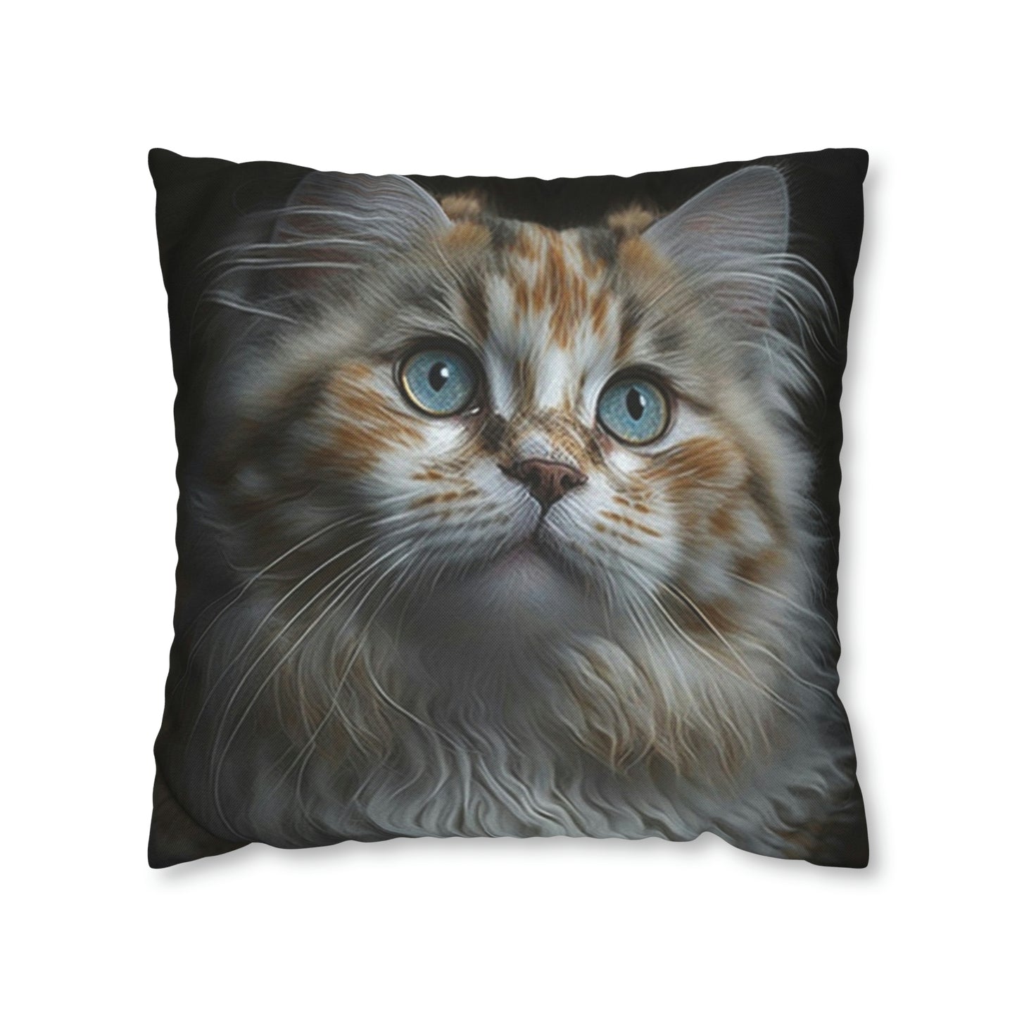 Cat PillowCase Square Faux Suede Beautiful High Quality Spun Polyester Square Cat PillowCase