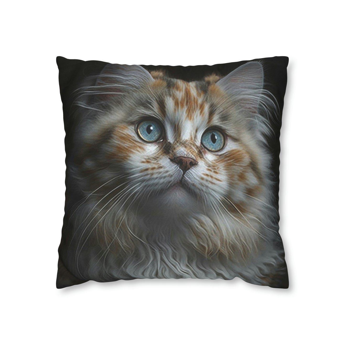 Cat PillowCase Square Faux Suede Beautiful High Quality Spun Polyester Square Cat PillowCase