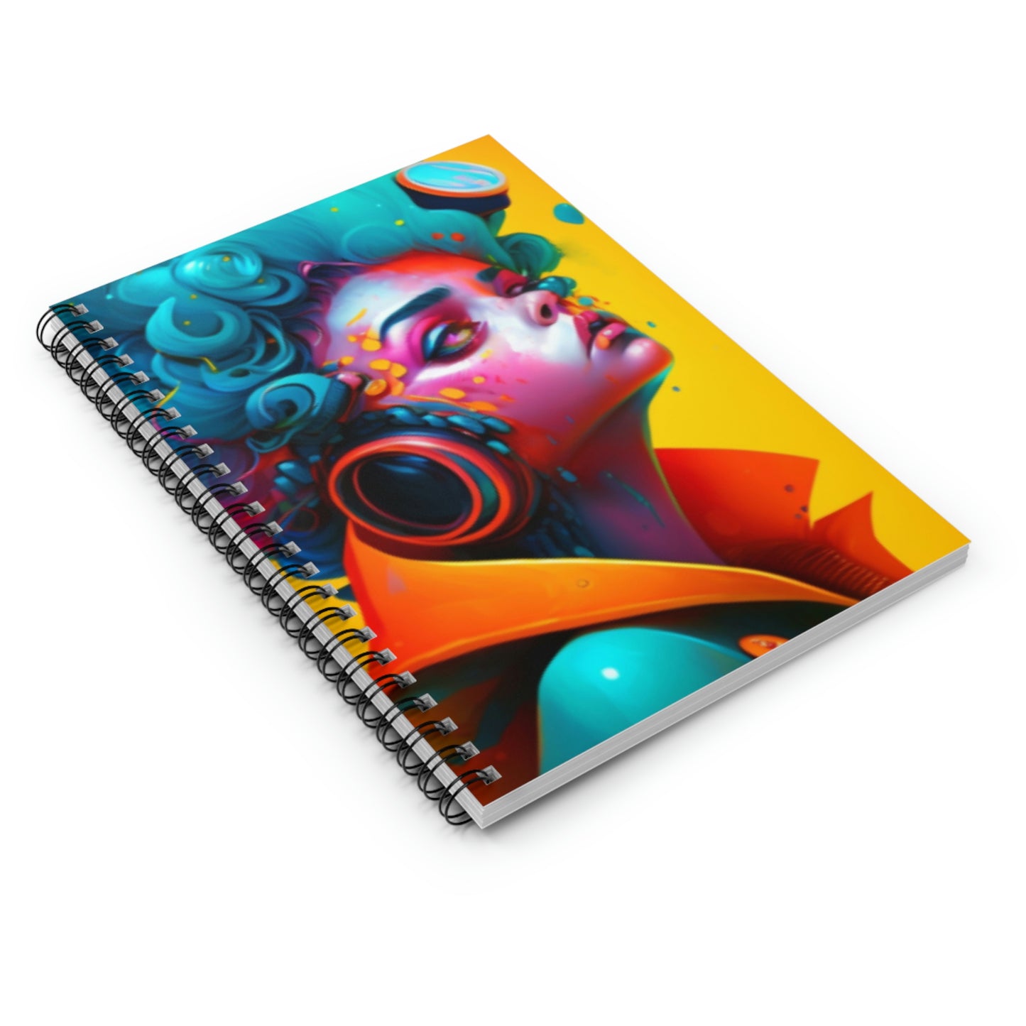 Spiral Notebook - Ruled Line- Painter Rocker Girl