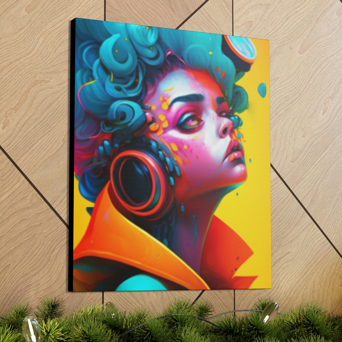 Painter Rocker Girl Canvas