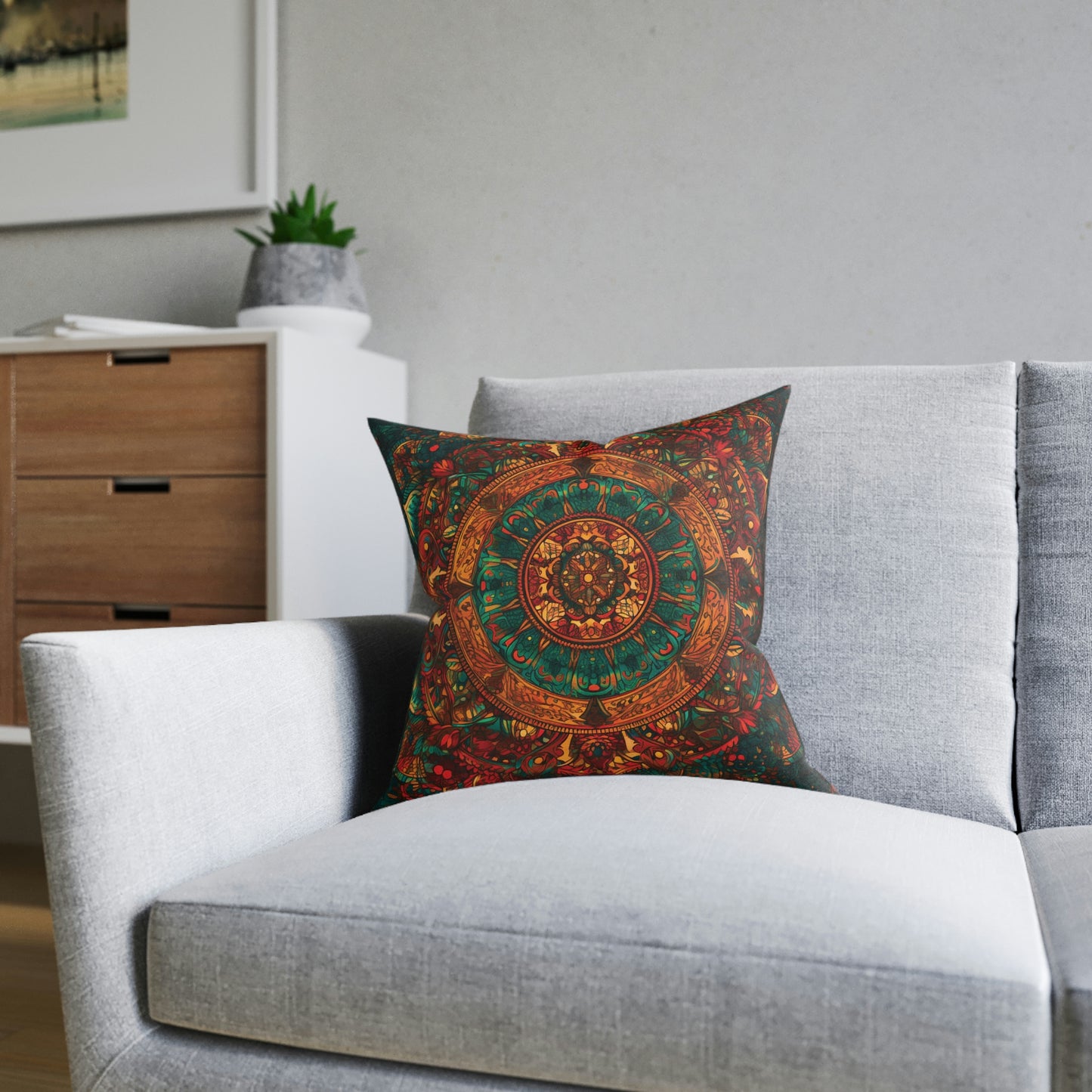 Mandala Throw Pillow Decorative Pillow Accent Pillow Throw Pillow Cover Home Decor Throw Pillow Minimalist Throw Pillow Boho Throw Pillow