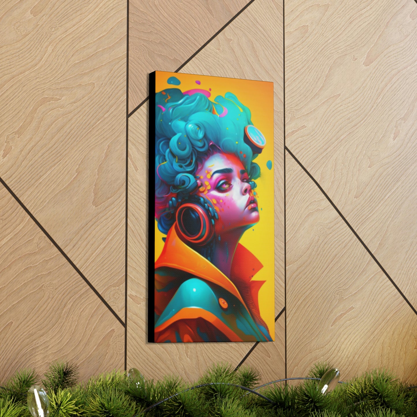 Painter Rocker Girl Canvas