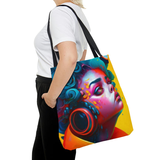 AOP Tote Bag- Painter Rocker Girl