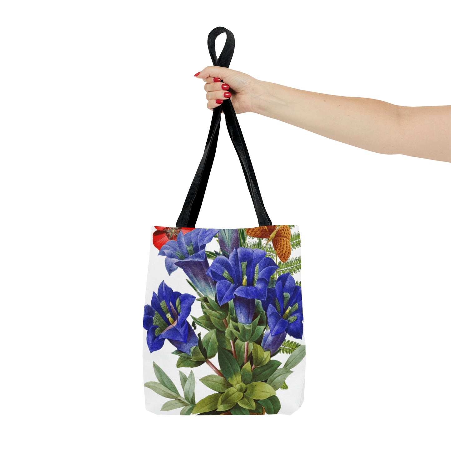 High Quality, All-Over Print Tote Bag, Flowers, Petunias, Wildflowers