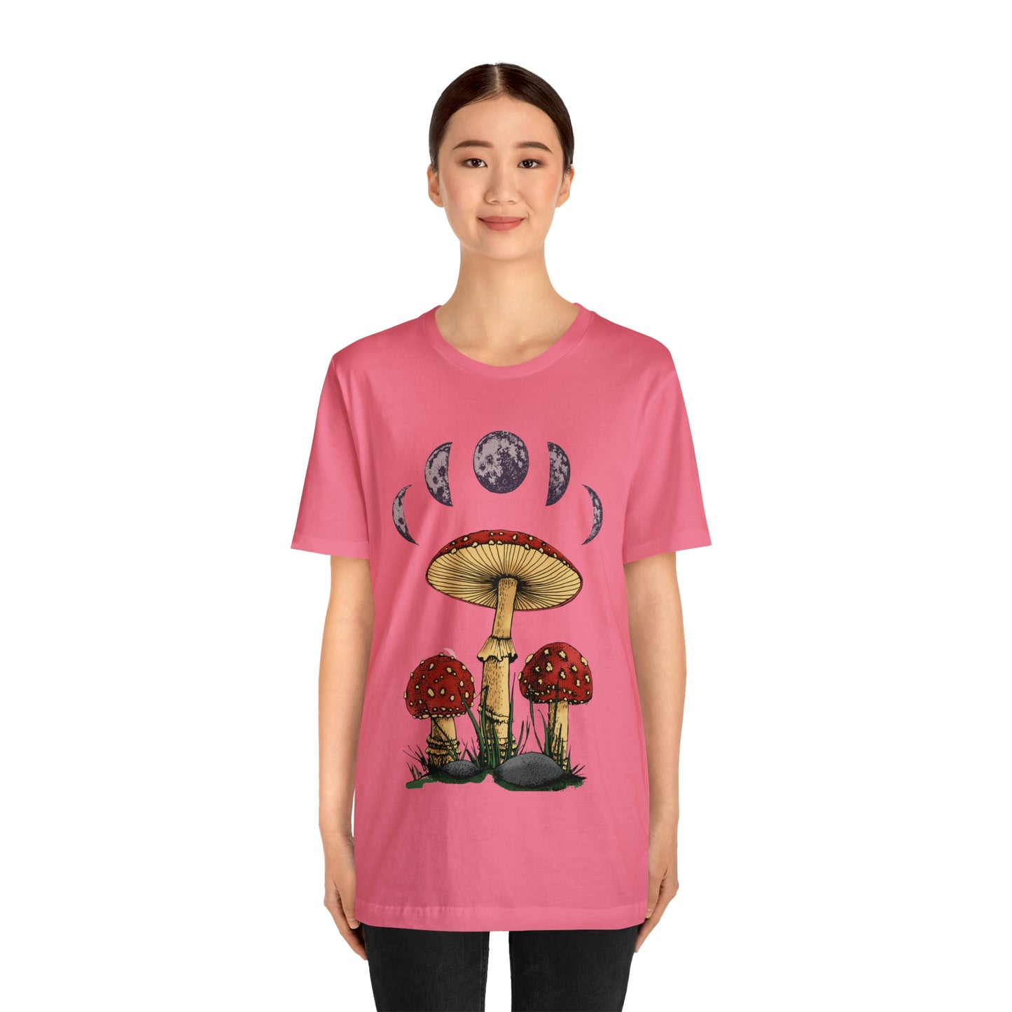Unisex Jersey Short Sleeve Tee Celestial Mushroom Trio T-Shirt
