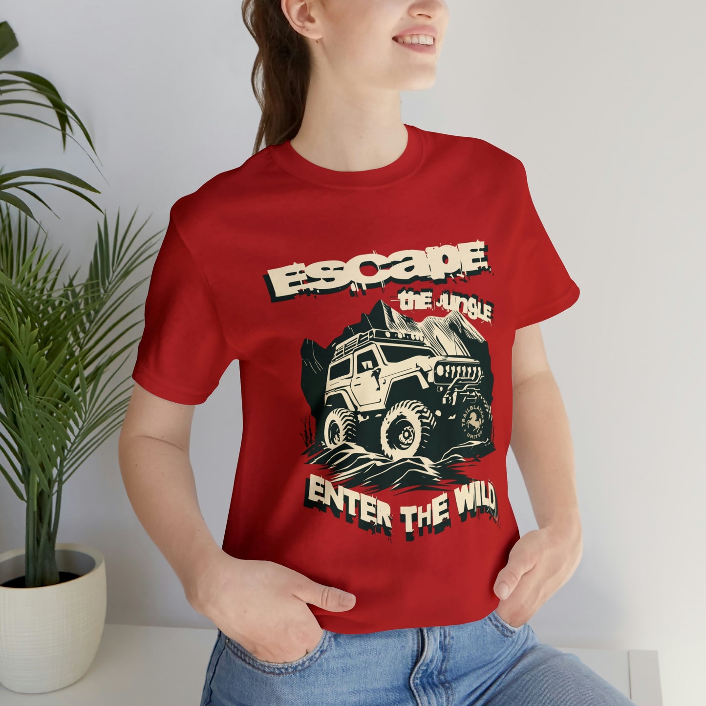 Unisex Softstyle T-Shirt Escape the Jungle Enter the Wild