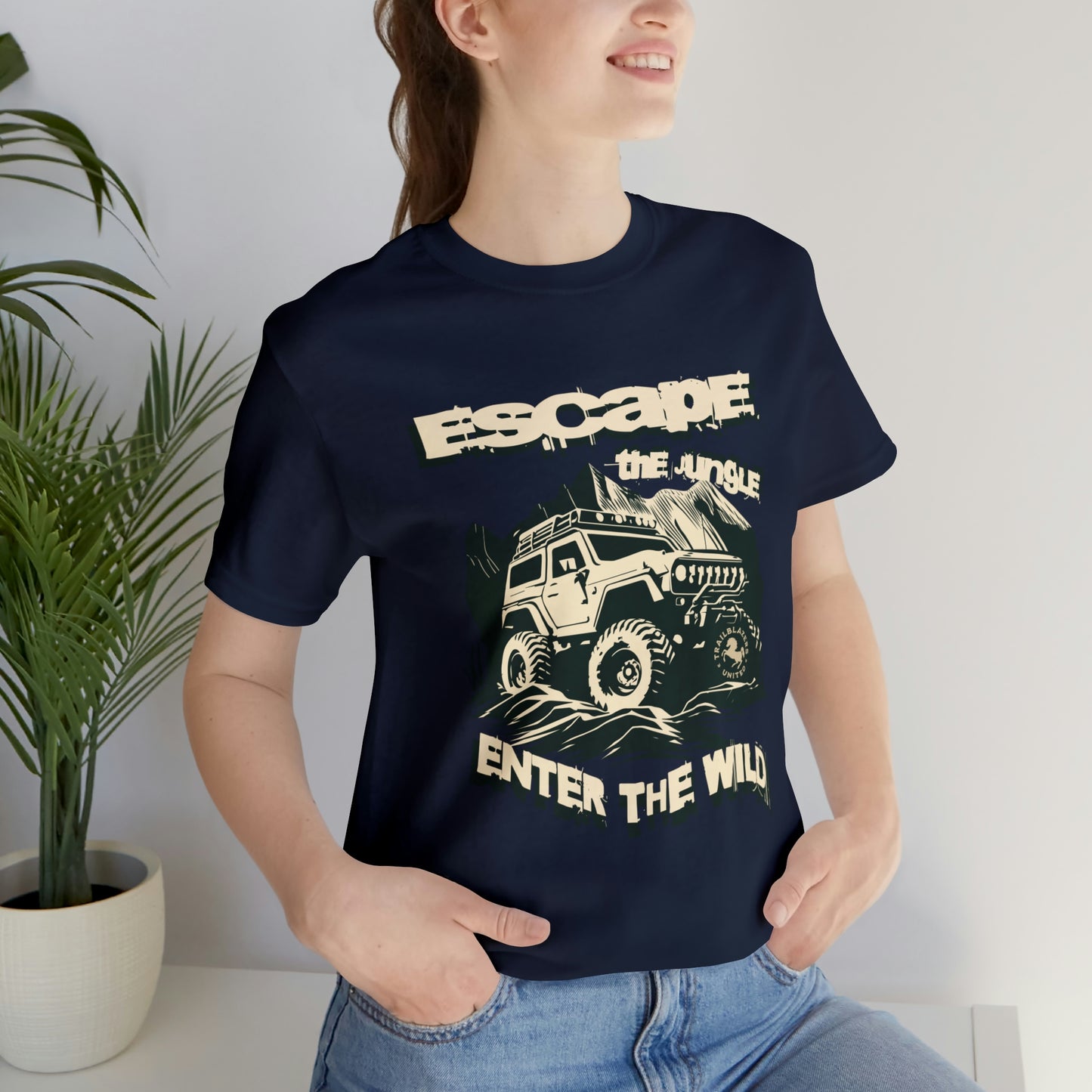 Unisex Softstyle T-Shirt Escape the Jungle Enter the Wild