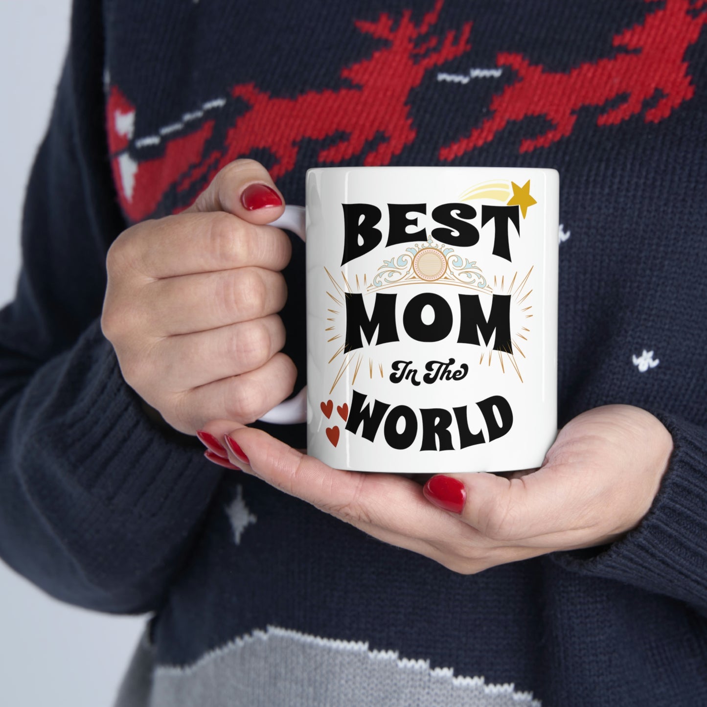 Ceramic Mug 11oz, Best Mom in the World, Gifts for Mom