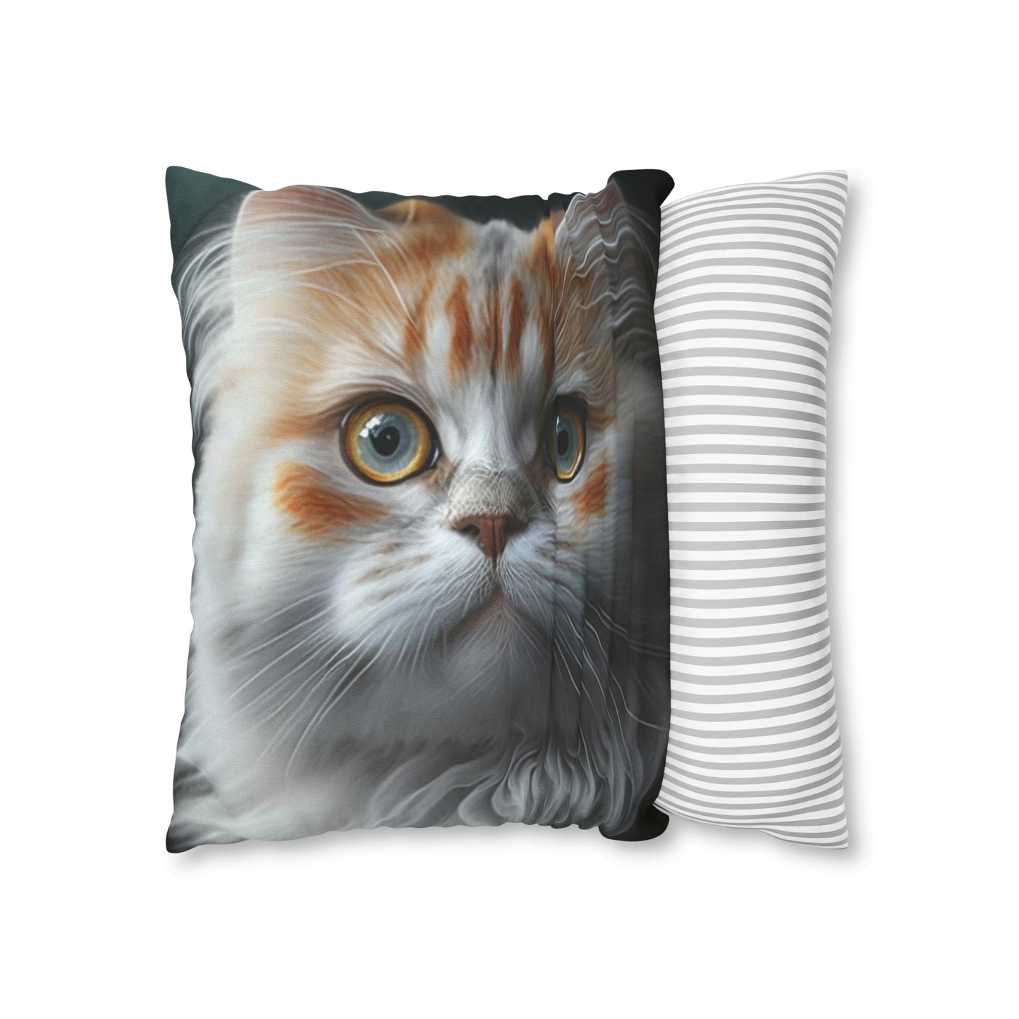 Cat PillowCase Square Faux Suede Beautiful High Quality Spun Polyester Square Cat PillowCase