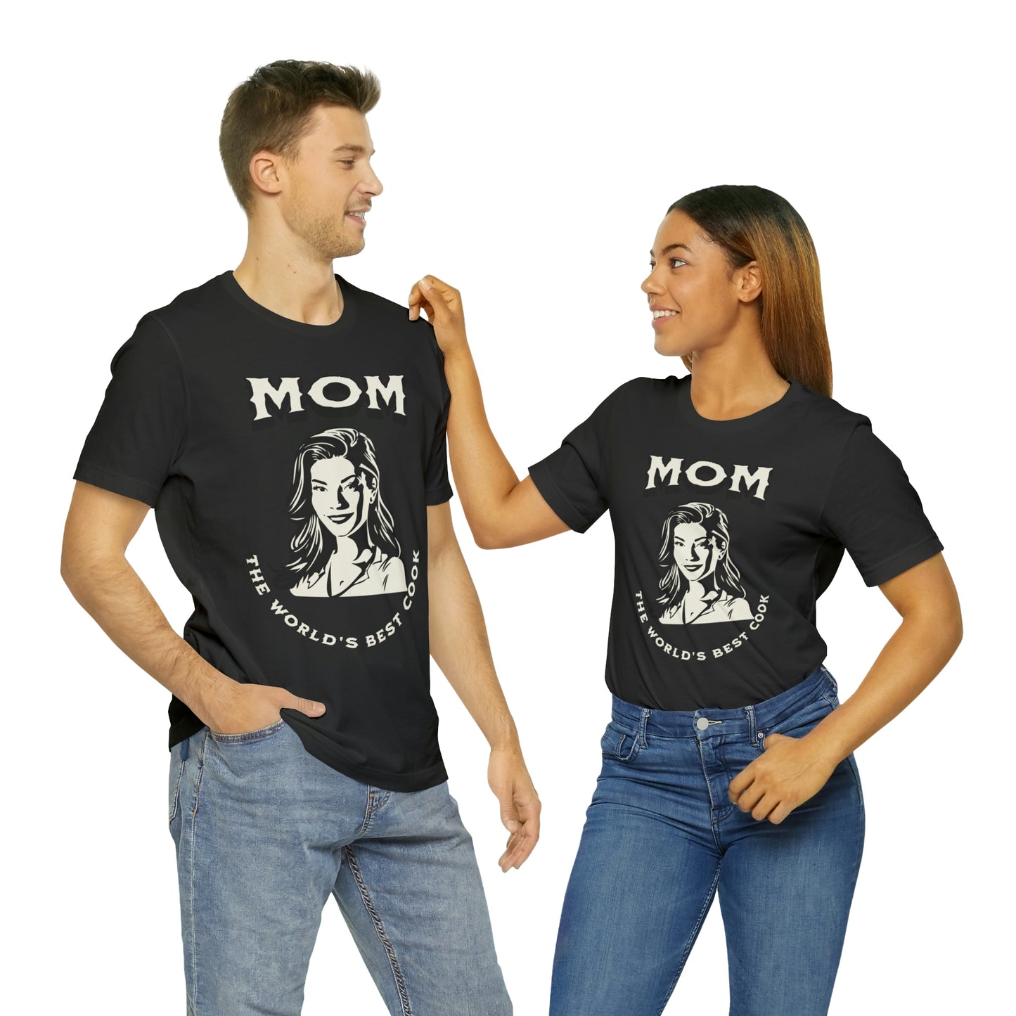 Unisex Jersey Short Sleeve Tee  Mom The World's First Best Cook Gift T-Shirt