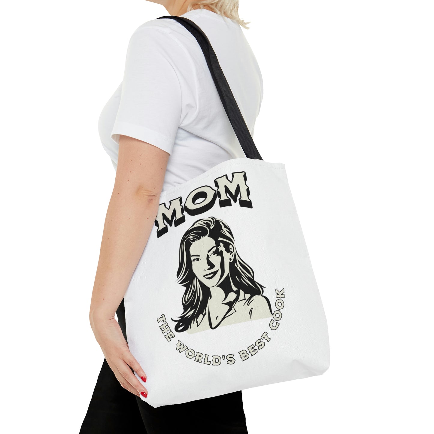 Mom World's Best Cook Tote Bag,  Tote Bag