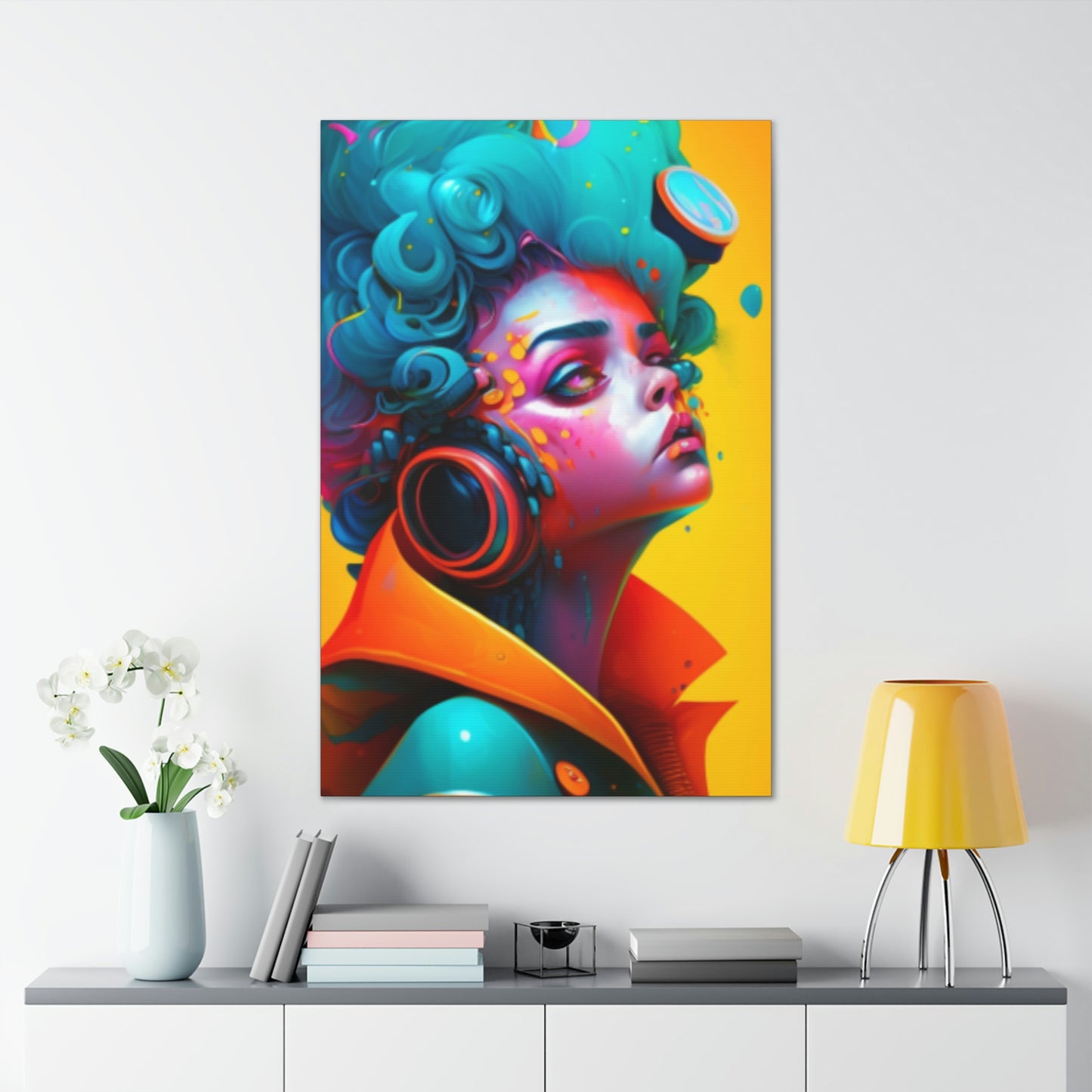 Painter Rocker Girl Canvas