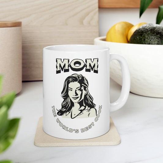 Ceramic Mug 11oz  Mom The World's First Best Cook Gift Coffee or Tea Mug