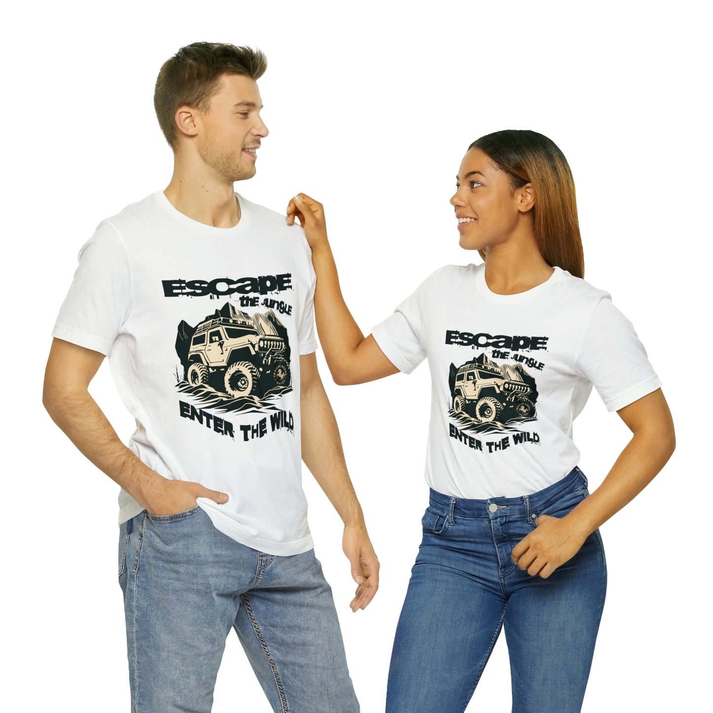 Unisex Softstyle T-Shirt Escape the Jungle Enter the Wild