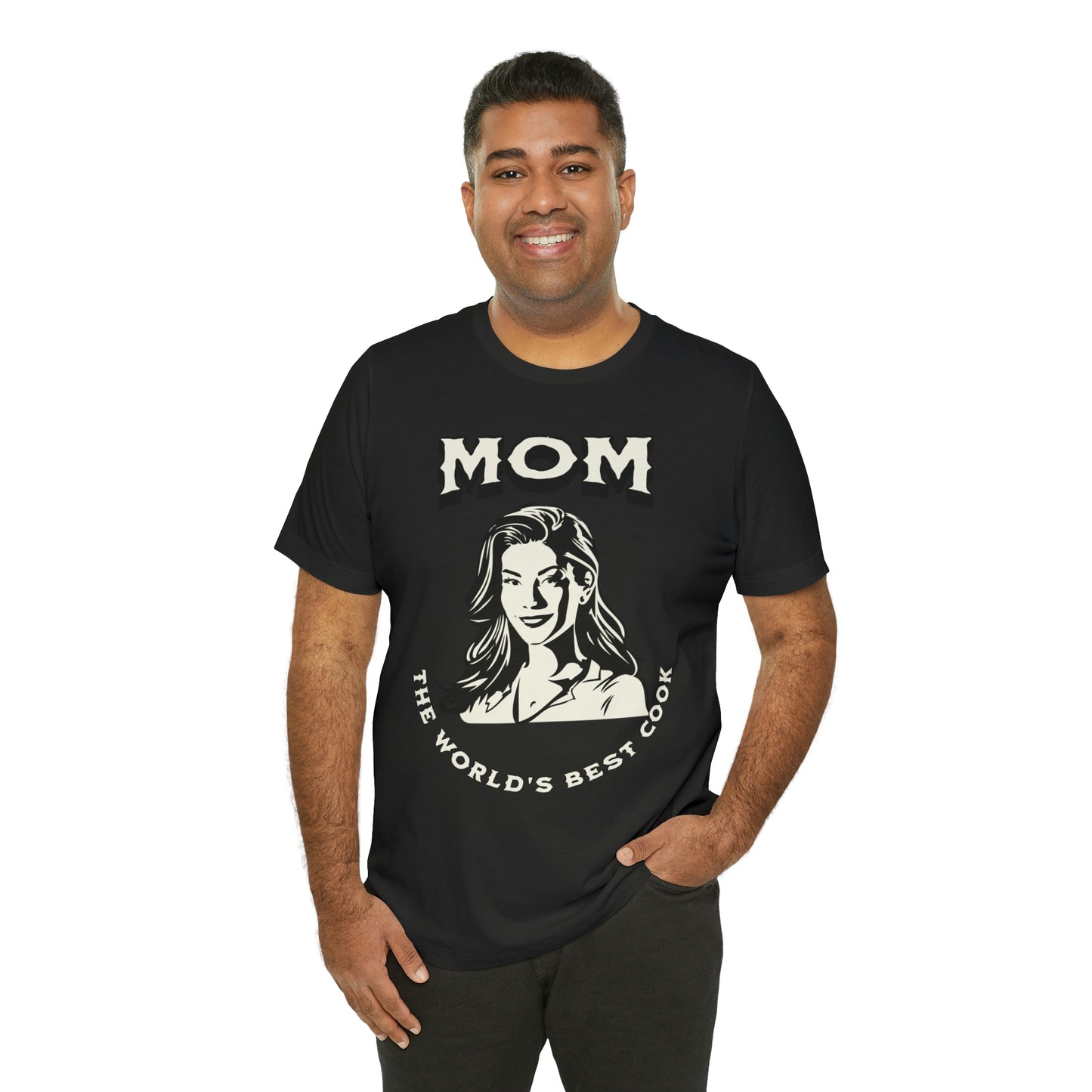 Unisex Jersey Short Sleeve Tee  Mom The World's First Best Cook Gift T-Shirt