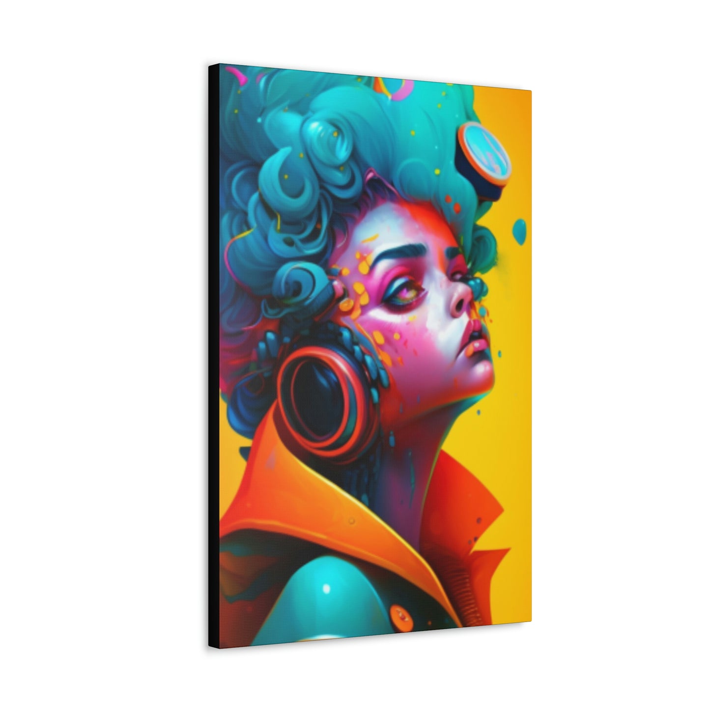 Painter Rocker Girl Canvas