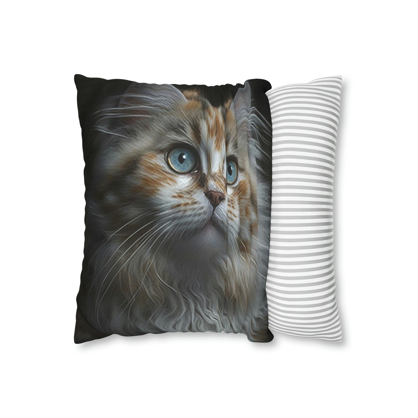 Cat PillowCase Square Faux Suede Beautiful High Quality Spun Polyester Square Cat PillowCase