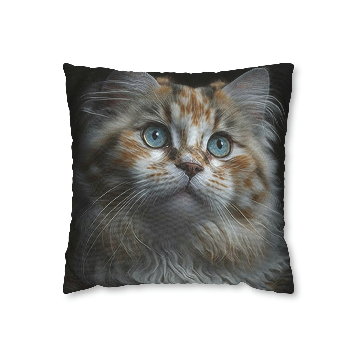 Cat PillowCase Square Faux Suede Beautiful High Quality Spun Polyester Square Cat PillowCase