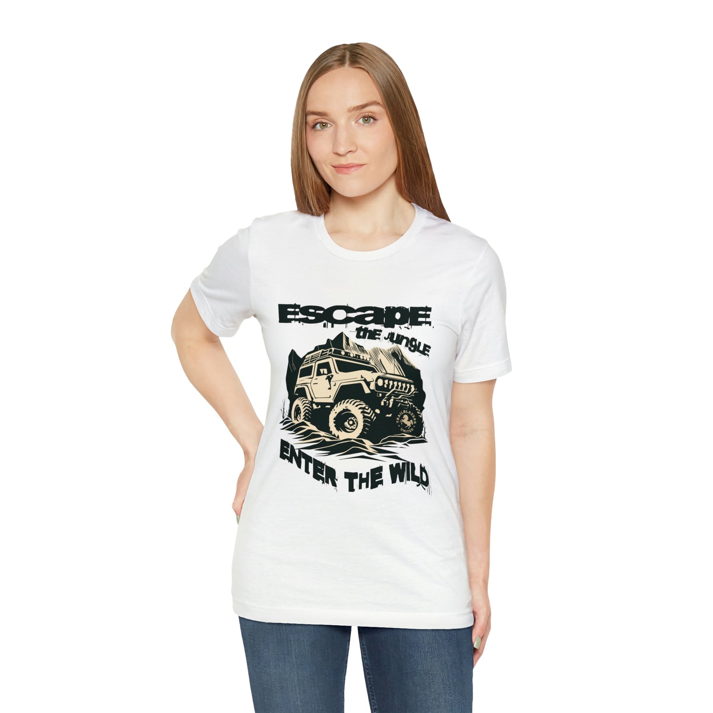 Unisex Softstyle T-Shirt Escape the Jungle Enter the Wild