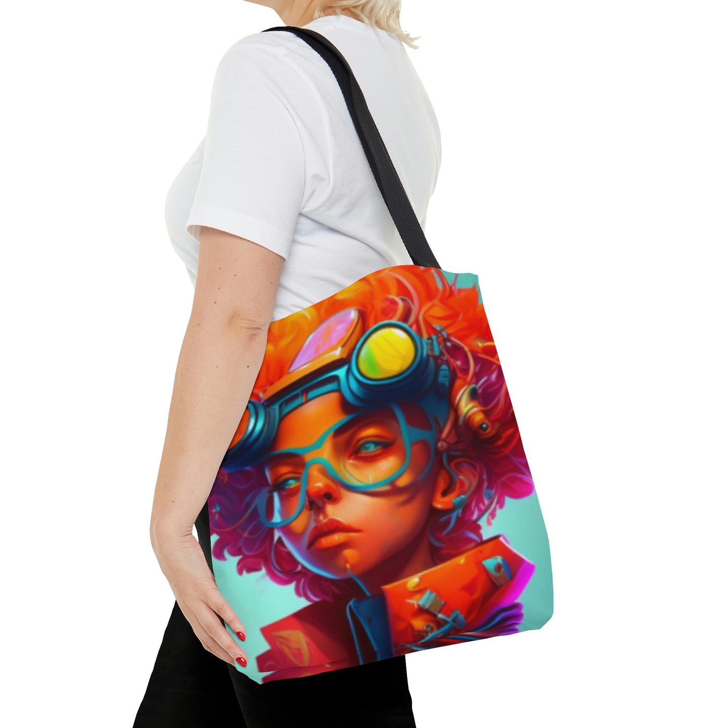 AOP Tote Bag- Futuristic Artist