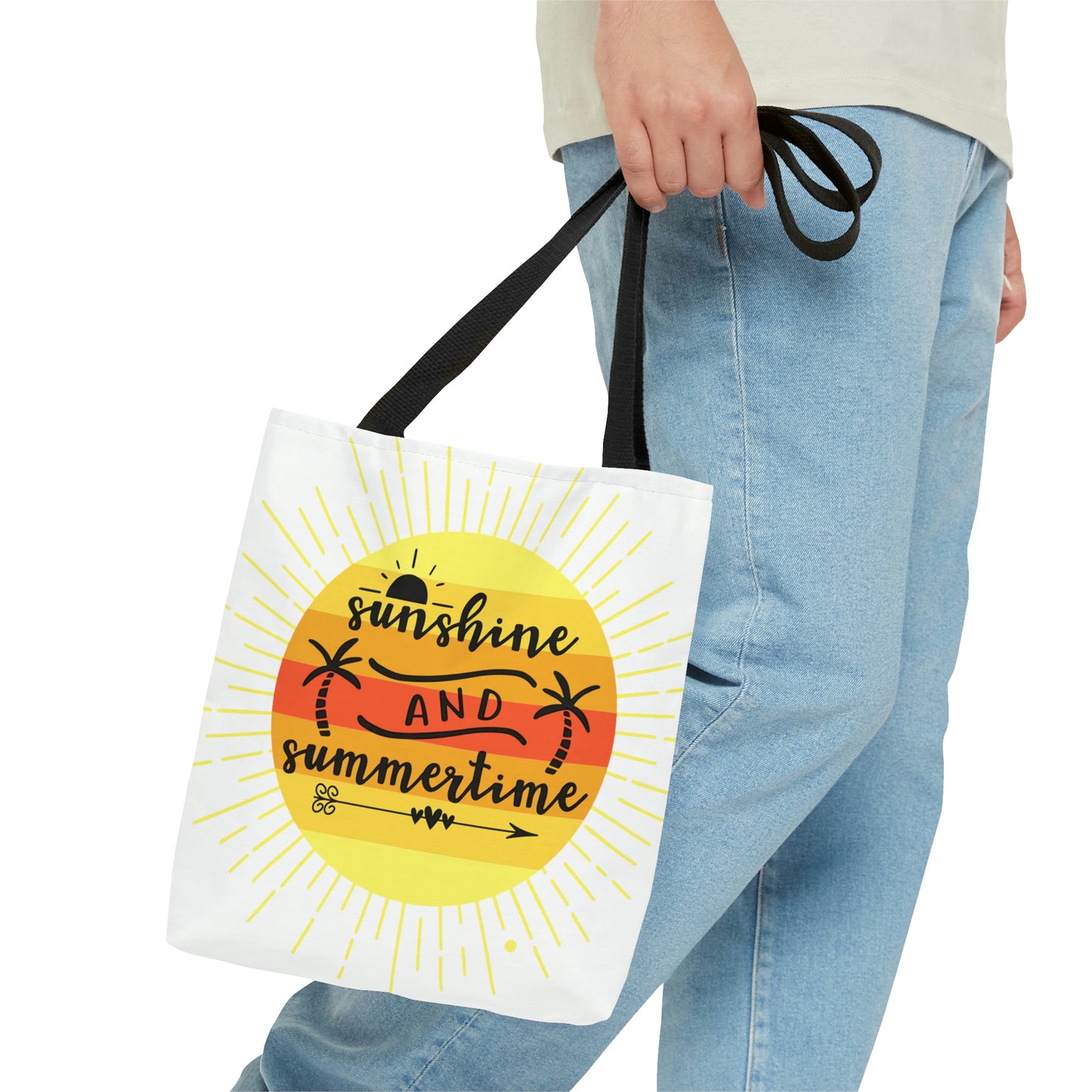 Sunshine and SummertimeTote Bag, High Quality, All-Over Print Tote Bag, Beach Bag