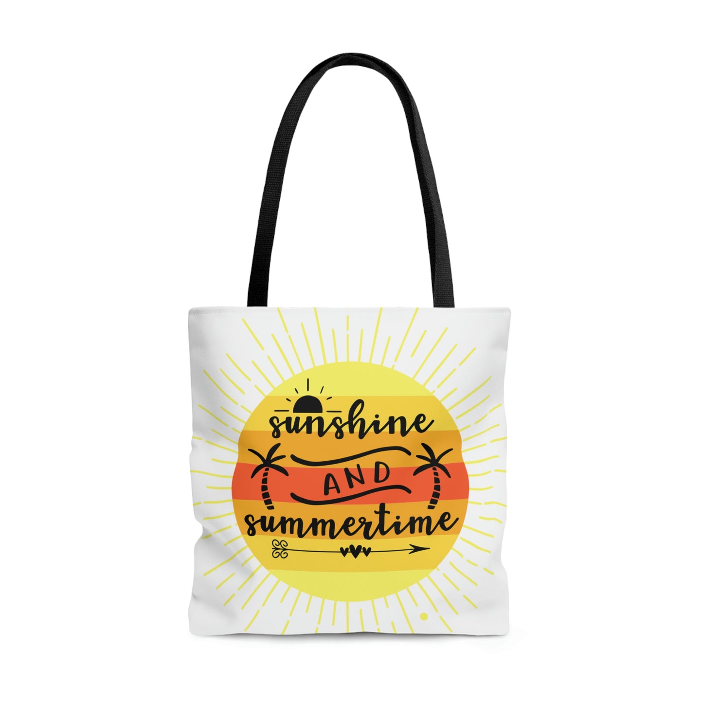 Sunshine and SummertimeTote Bag, High Quality, All-Over Print Tote Bag, Beach Bag