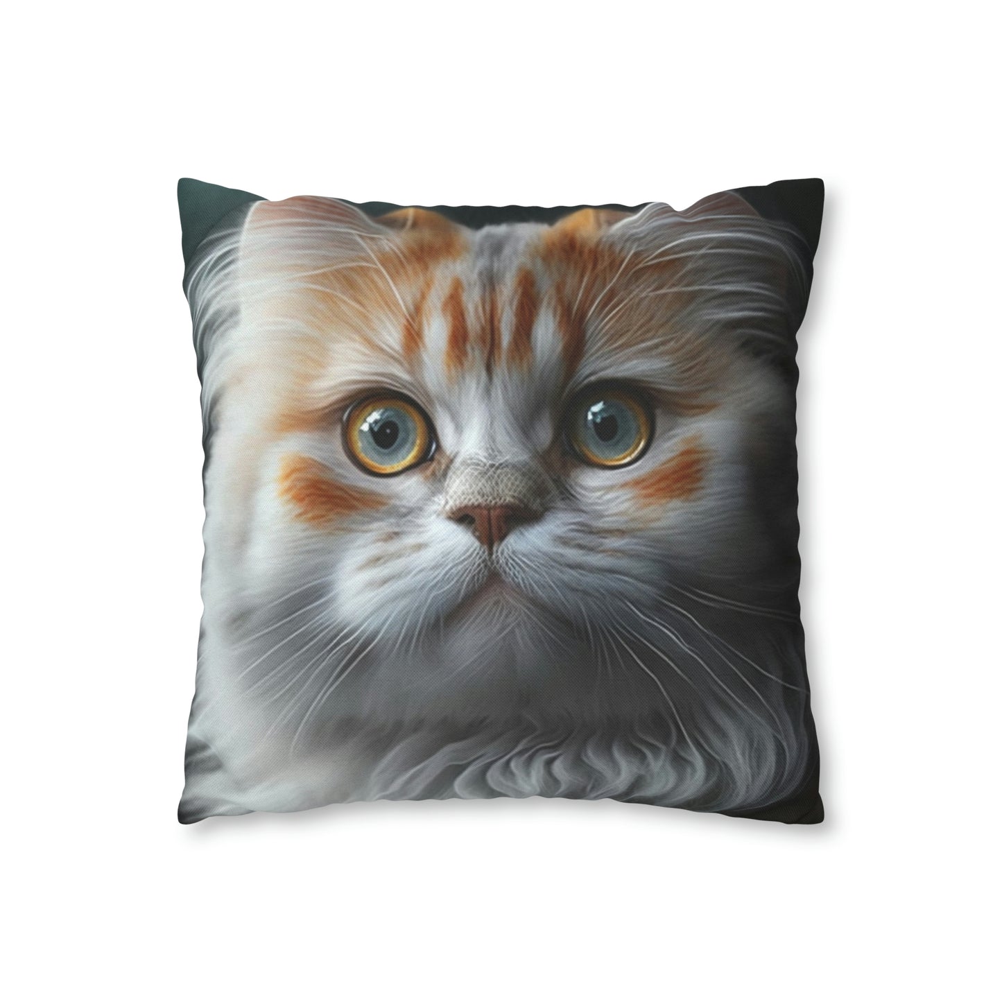 Cat PillowCase Square Faux Suede Beautiful High Quality Spun Polyester Square Cat PillowCase