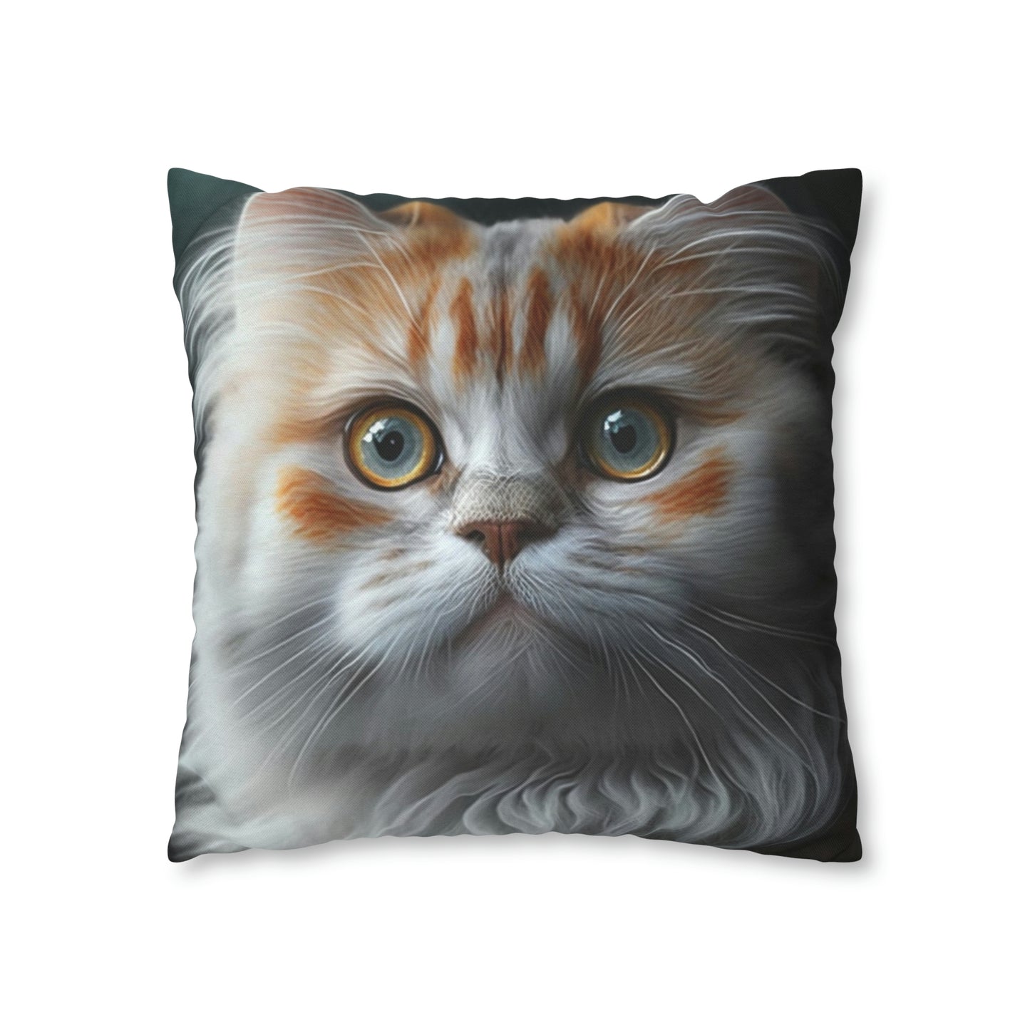 Cat PillowCase Square Faux Suede Beautiful High Quality Spun Polyester Square Cat PillowCase