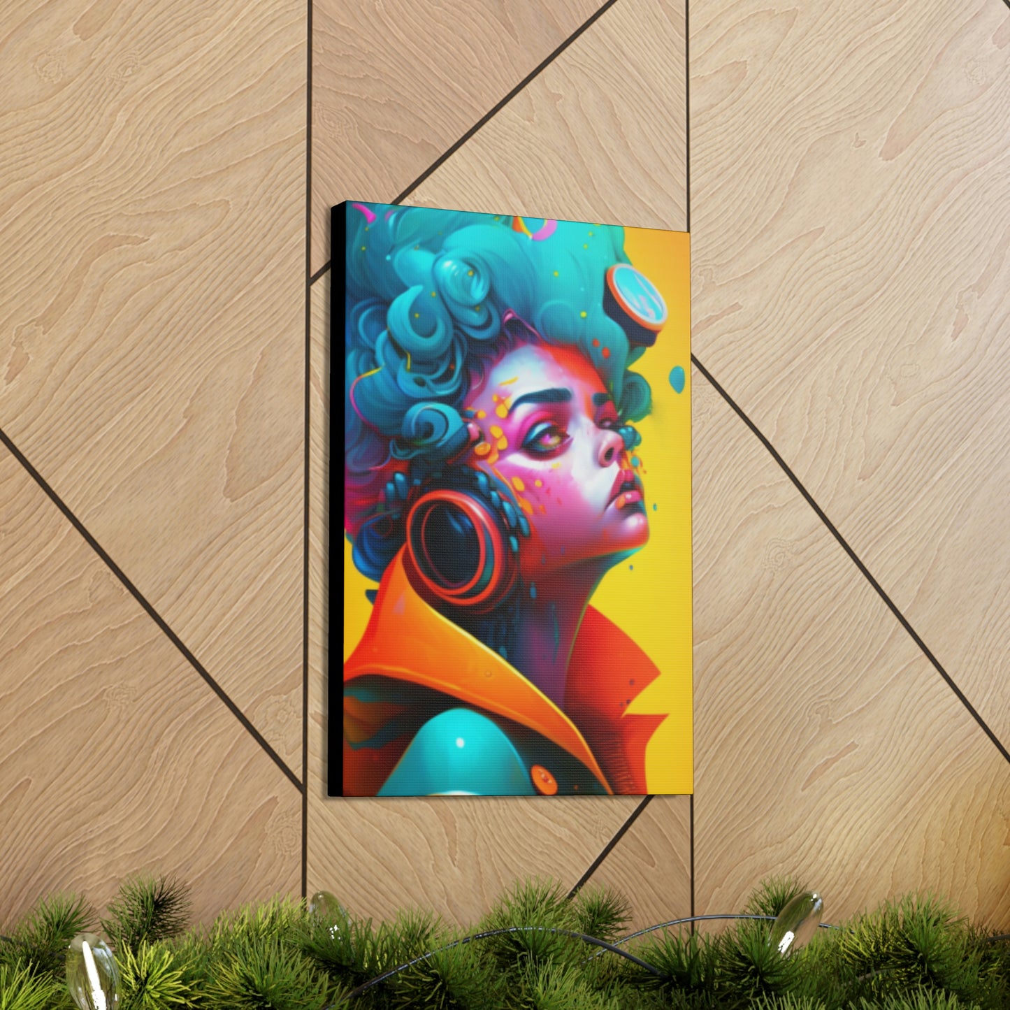 Painter Rocker Girl Canvas