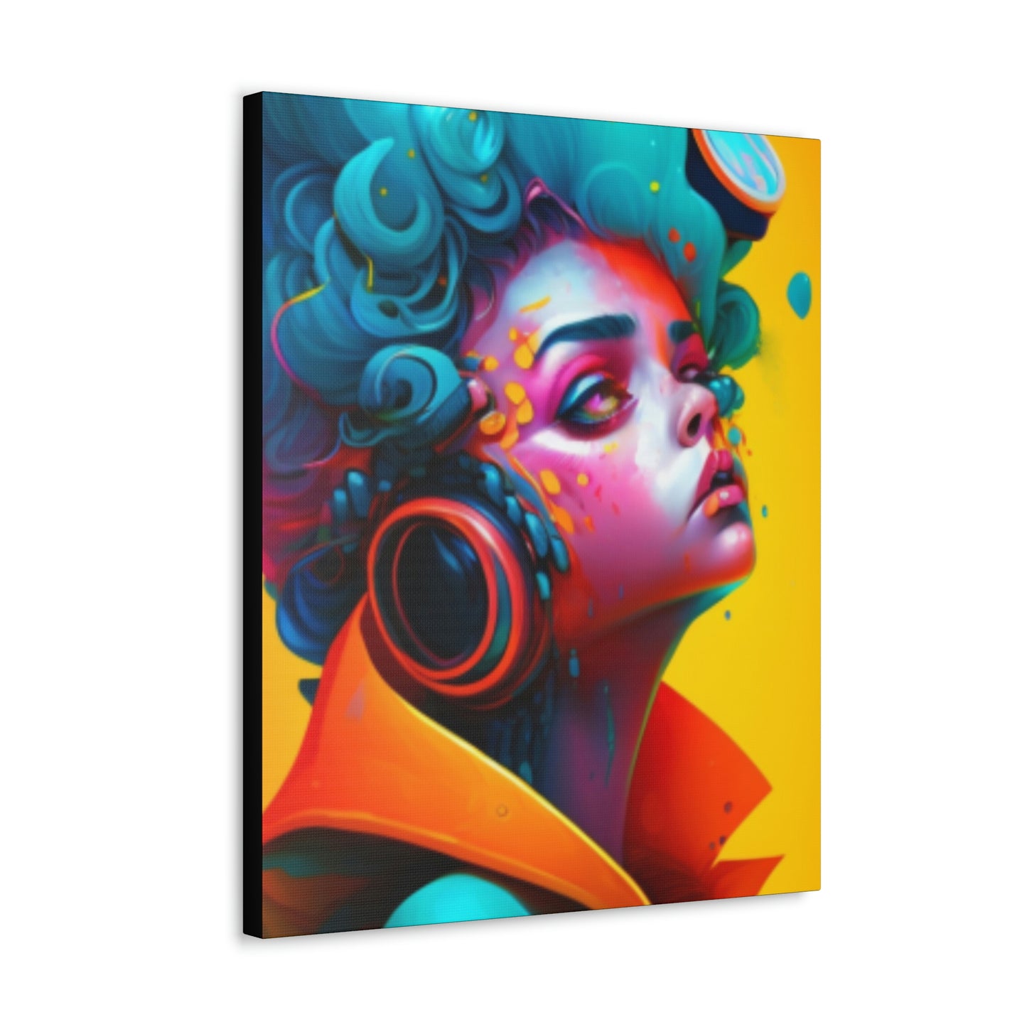 Painter Rocker Girl Canvas