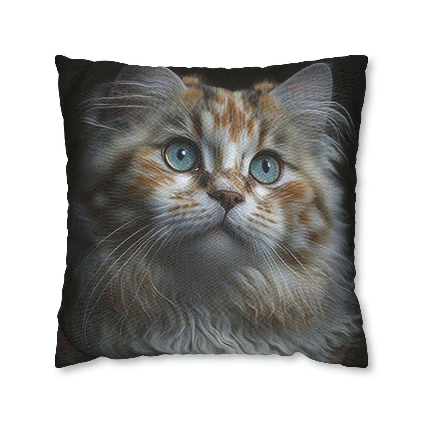 Cat PillowCase Square Faux Suede Beautiful High Quality Spun Polyester Square Cat PillowCase