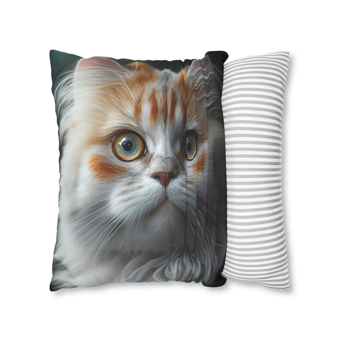 Cat PillowCase Square Faux Suede Beautiful High Quality Spun Polyester Square Cat PillowCase