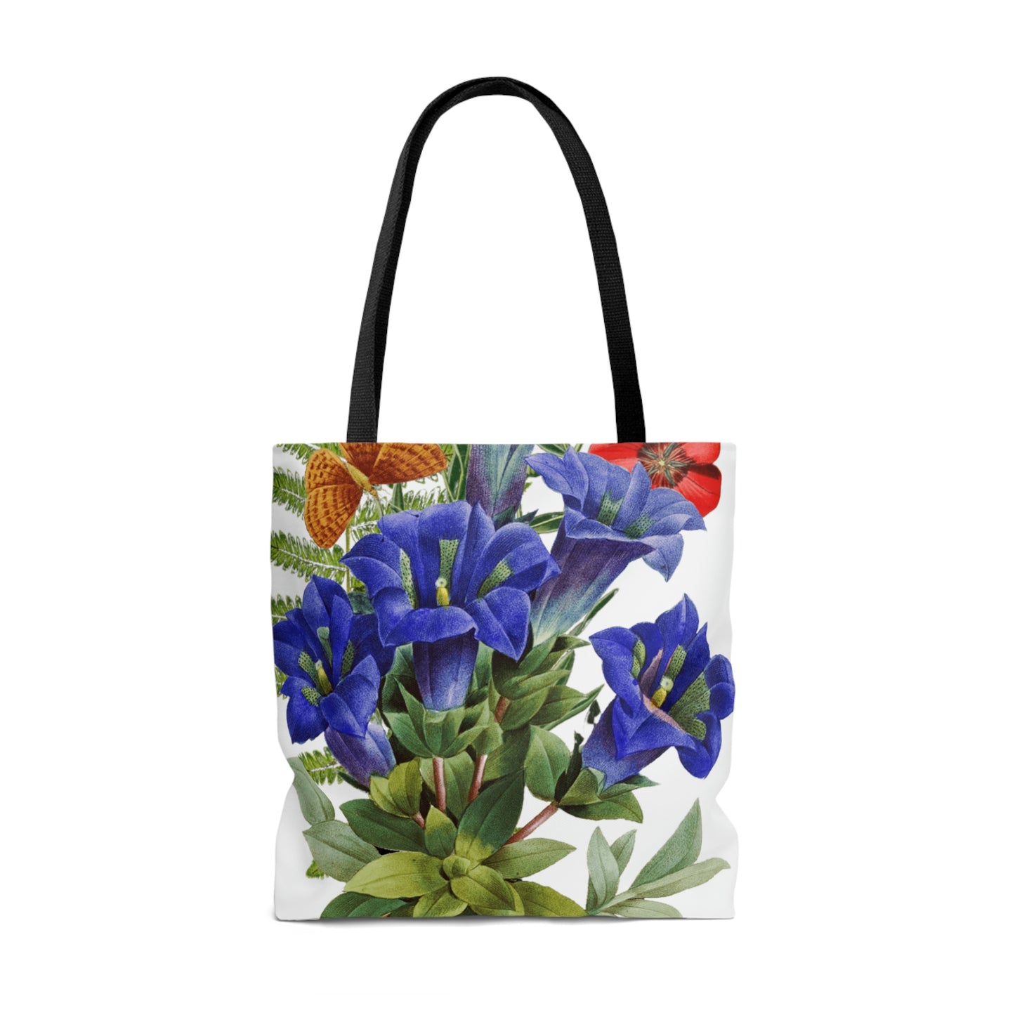 High Quality, All-Over Print Tote Bag, Flowers, Petunias, Wildflowers