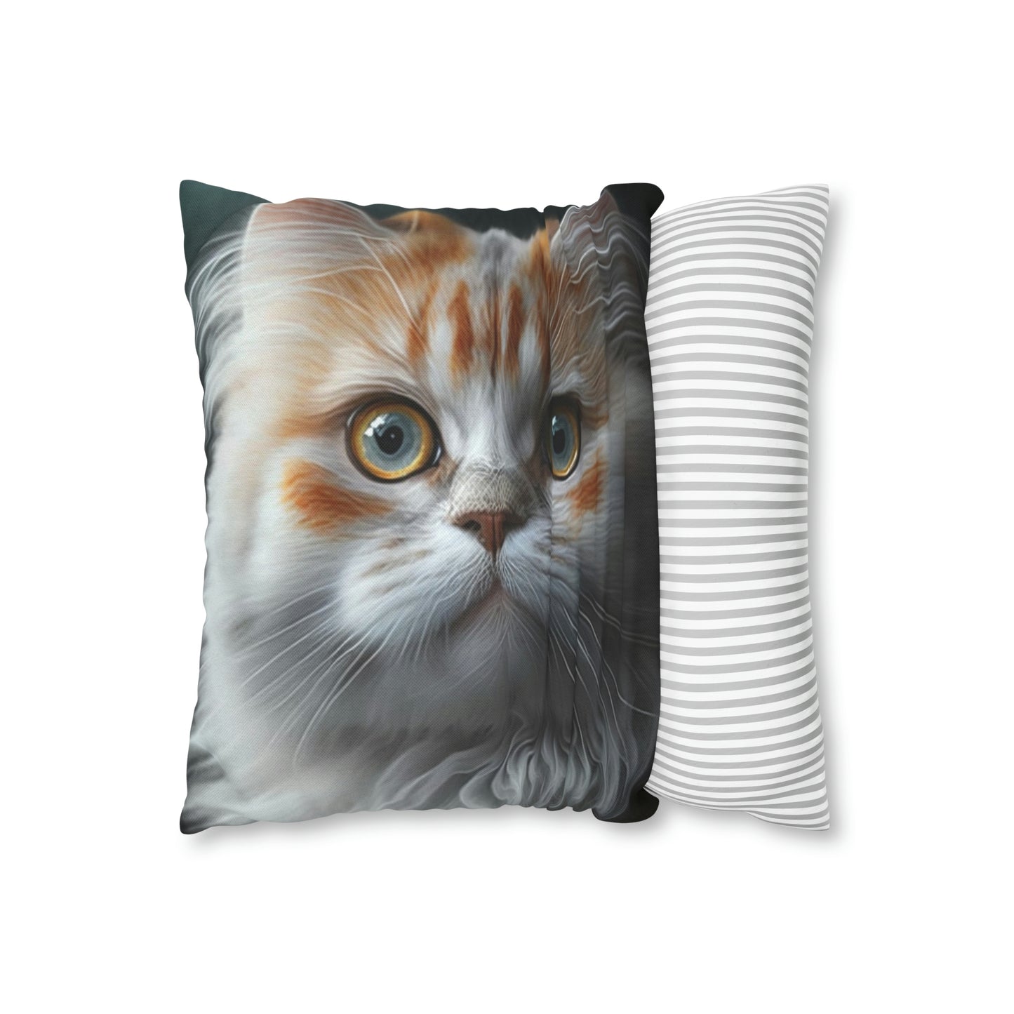 Cat PillowCase Square Faux Suede Beautiful High Quality Spun Polyester Square Cat PillowCase