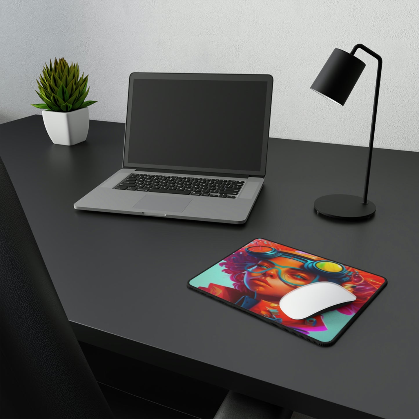 Non-Slip Mouse Pad - Futuristic Artist