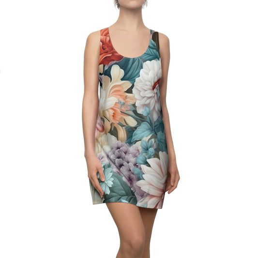 Stylish Floral Racerback Dress, Plus Size Dress Sizes Available